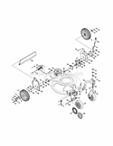 Part Location Diagram of 687-02495-0637 MTD Handle Bracket Assembly - Left Hand