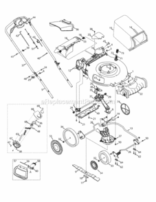General_Assembly Diagram and Parts List for 12AKD3KB095  MTD Lawn Mower