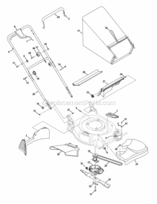 Part Location Diagram of 687-02195A MTD Adapter-blade