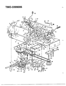 18.5hp 46-Inch Garden Tractor 1 Diagram and Parts List for 3399006  MTD Lawn Tractor
