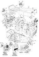 Page E Diagram and Parts List for 130-315D000 1990 MTD Lawn Tractor