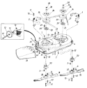 Page D Diagram and Parts List for 130-316D118 1990 MTD Lawn Tractor