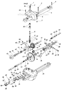 Page E Diagram and Parts List for 130-432-002 1990 MTD Lawn Tractor