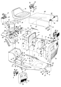 Page F Diagram and Parts List for 130-437-105 Style 7 -1990 MTD Lawn Tractor