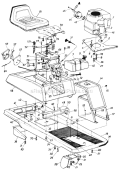 Page E Diagram and Parts List for 130-510-000 1990 MTD Lawn Tractor