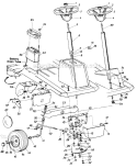Page G Diagram and Parts List for 130-510-000 1990 MTD Lawn Tractor
