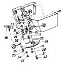 Page H Diagram and Parts List for 130-510-000 1990 MTD Lawn Tractor