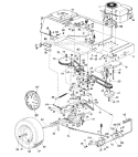 Page E Diagram and Parts List for 130-601-401 1990 MTD Lawn Tractor