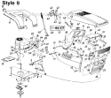 Part Location Diagram of 731-1045 MTD Dash