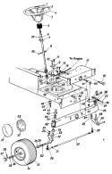 Page H Diagram and Parts List for 130-650G131 1990 MTD Lawn Tractor