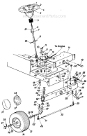 Page B Diagram and Parts List for 130-660-206 1990 MTD Lawn Tractor