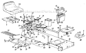 Page D Diagram and Parts List for 130-665-000 1990 MTD Lawn Tractor