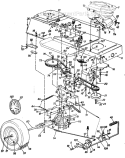 Page B Diagram and Parts List for 130-667-722 1990 MTD Lawn Tractor