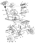 Page D Diagram and Parts List for 130-800H009 1990 MTD Lawn Tractor