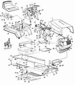 Part Location Diagram of 15886 MTD Fender