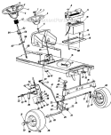 Page C Diagram and Parts List for 130-806-151 1990 MTD Lawn Tractor