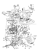 Page C Diagram and Parts List for 130511B 1990 MTD Lawn Tractor