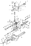 Page G Diagram and Parts List for 130511B 1990 MTD Lawn Tractor
