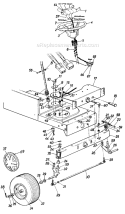 Page E Diagram and Parts List for 130684G 1990 MTD Lawn Tractor