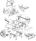 Page F Diagram and Parts List for 130734G 1990 MTD Lawn Tractor