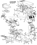 Page E Diagram and Parts List for 130784G 1990 MTD Lawn Tractor