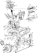 Part Location Diagram of 983-0061A-0637 MTD Arm Assy-steering