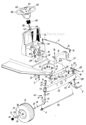Page E Diagram and Parts List for 131-312D304 1991 MTD Lawn Tractor