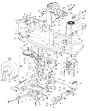 Page G Diagram and Parts List for 131-437-000 1991 MTD Lawn Tractor