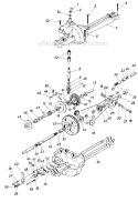 Page H Diagram and Parts List for 131-437-000 1991 MTD Lawn Tractor