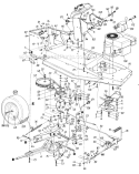 Page F Diagram and Parts List for 131-446-000 1991 MTD Lawn Tractor