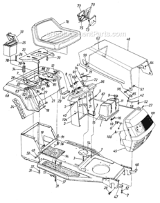 Part Location Diagram of 736-0400 MTD Washr-Fl .192