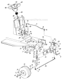 Page E Diagram and Parts List for 131-451-401 Style 1 -1991 MTD Lawn Tractor