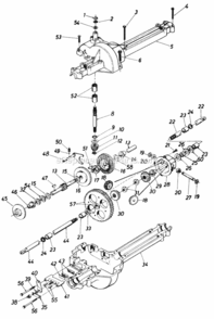 Page H Diagram and Parts List for 131-452F000 1991 MTD Lawn Tractor