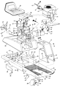 Page C Diagram and Parts List for 131-510-054 1991 MTD Lawn Tractor