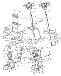Page E Diagram and Parts List for 131-510-054 1991 MTD Lawn Tractor