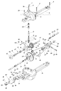 Page H Diagram and Parts List for 131-510-054 1991 MTD Lawn Tractor