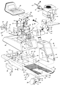 Page B Diagram and Parts List for 131-531-000 1991 MTD Lawn Tractor