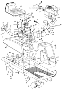 Page B Diagram and Parts List for 131-551-715 1991 MTD Lawn Tractor