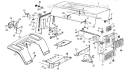 Page G Diagram and Parts List for 131-663F000 Single Cylinder -1991 MTD Lawn Tractor