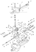 Page J Diagram and Parts List for 131-668G000 Single Cylinder -1991 MTD Lawn Tractor