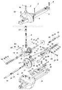 Page J Diagram and Parts List for 131-678G000 Twin Cylinder -1991 MTD Lawn Tractor