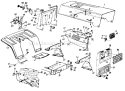 Page C Diagram and Parts List for 131-678G118/SWC#28218 LT 1842 MTD Lawn Tractor