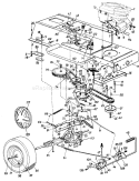 Page D Diagram and Parts List for 131-678G118/SWC#28218 LT 1842 MTD Lawn Tractor