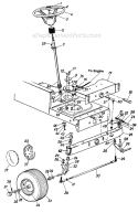 Page M Diagram and Parts List for 131-689G019 1991 MTD Lawn Tractor