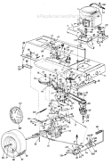 Page C Diagram and Parts List for 131-689G019 1991 MTD Lawn Tractor