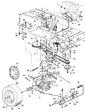 Page I Diagram and Parts List for 131-689G019 1991 MTD Lawn Tractor