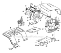 Page B Diagram and Parts List for 131-690-000 1991 MTD Lawn Tractor
