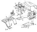 Page C Diagram and Parts List for 131-690G352 1991 MTD Lawn Tractor