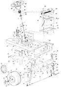 Page B Diagram and Parts List for 131-807-000 1991 MTD Lawn Tractor