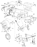 Page D Diagram and Parts List for 131-807H000 Deck H -1991 MTD Lawn Tractor